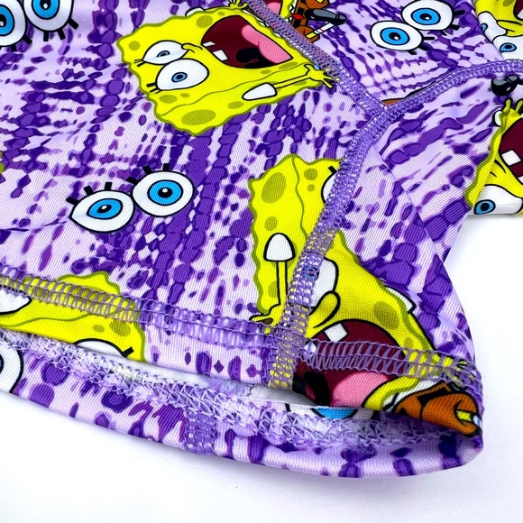 SPONG BOB SQUARE PANTS BOXER BRIEFS, LARGE SIZE, THE COLORS ARE PURPLE & YELLOW - Picture 5 of 9